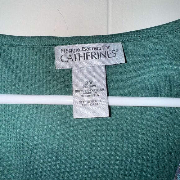 Maggie Barnes Catherines Women's 3X Floral Bohemian Blouse Multicolor Casual - Picture 3 of 6